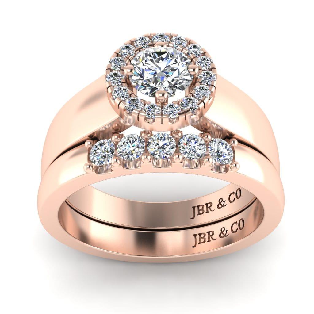 JBR Classic Round Cut Sterling Silver Ring Set - JBR Jeweler