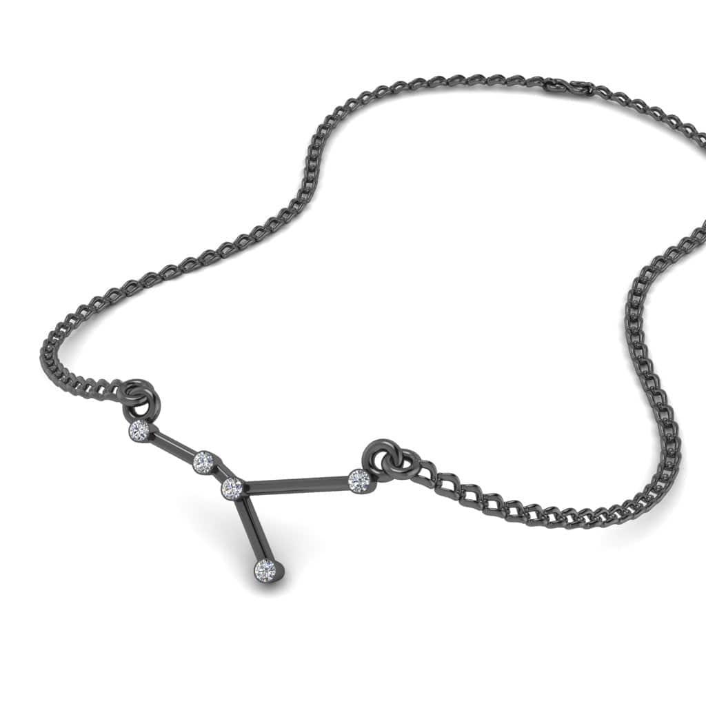 JBR Dainty Cancer Zodiac Sign Sterling Silver Necklace - JBR Jeweler