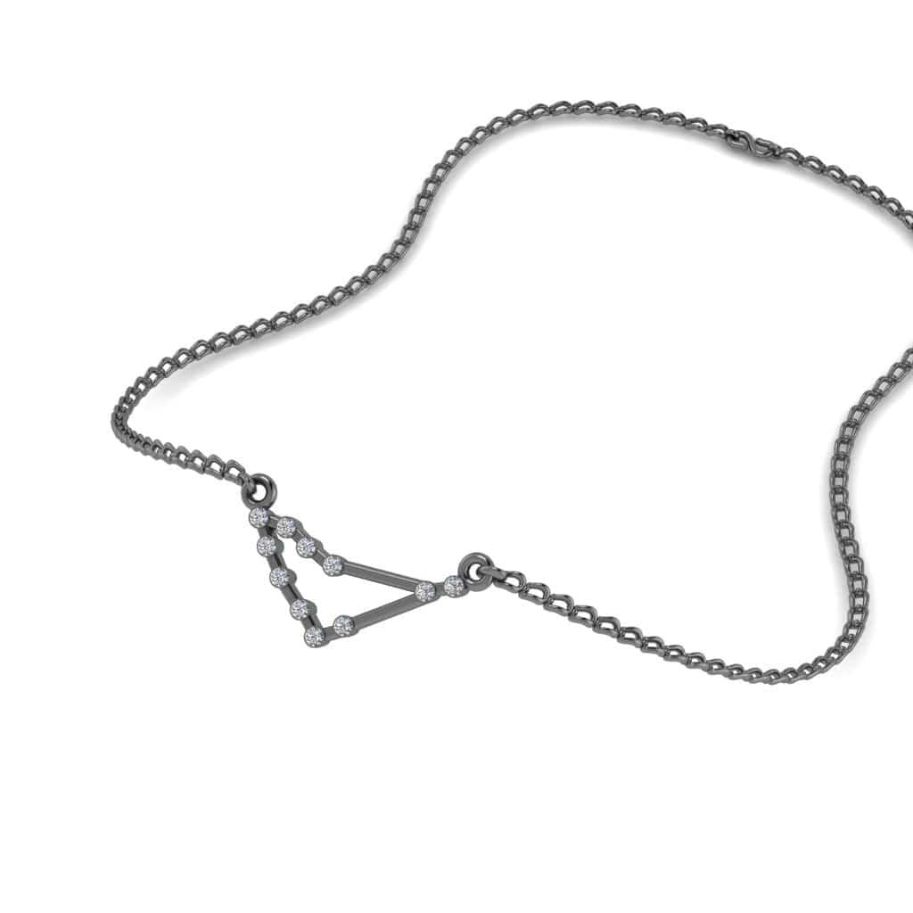 JBR Dainty Capricorn Zodiac Sign Sterling Silver Necklace - JBR Jeweler