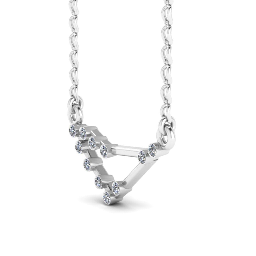 JBR Dainty Capricorn Zodiac Sign Sterling Silver Necklace - JBR Jeweler