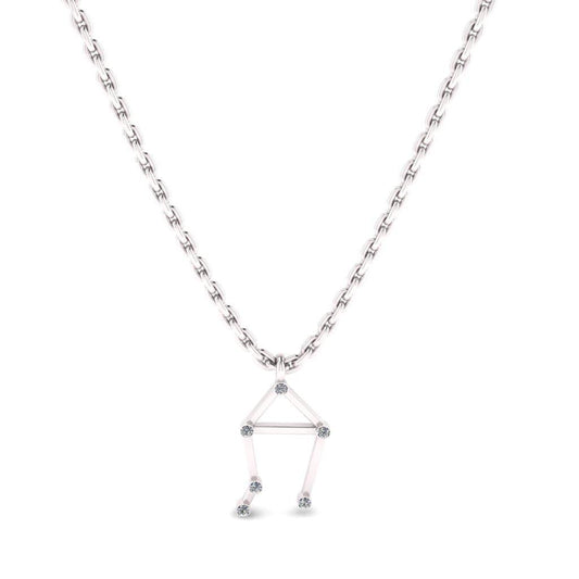 JBR Dainty Libra Zodiac Sign Sterling Silver Necklace - JBR Jeweler