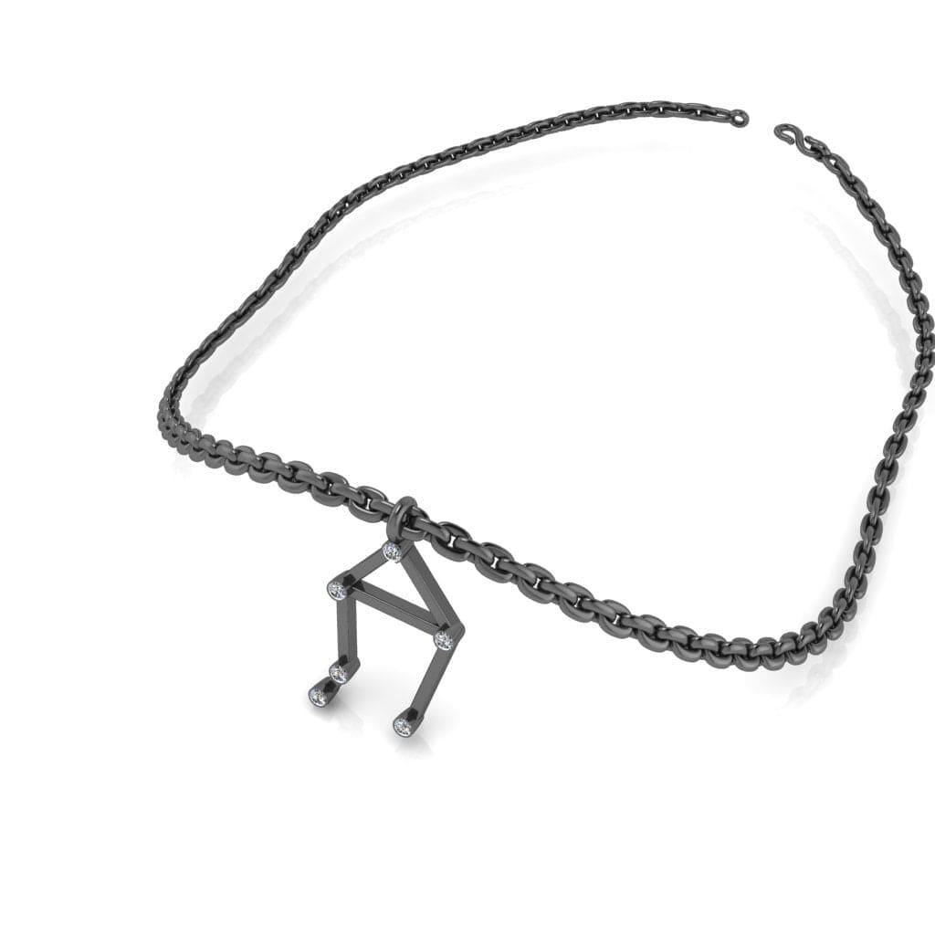 JBR Dainty Libra Zodiac Sign Sterling Silver Necklace - JBR Jeweler