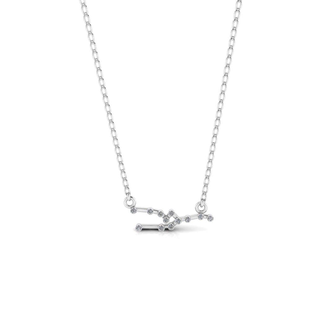 JBR Dainty Taurus Zodiac Sign Sterling Silver Necklace - JBR Jeweler