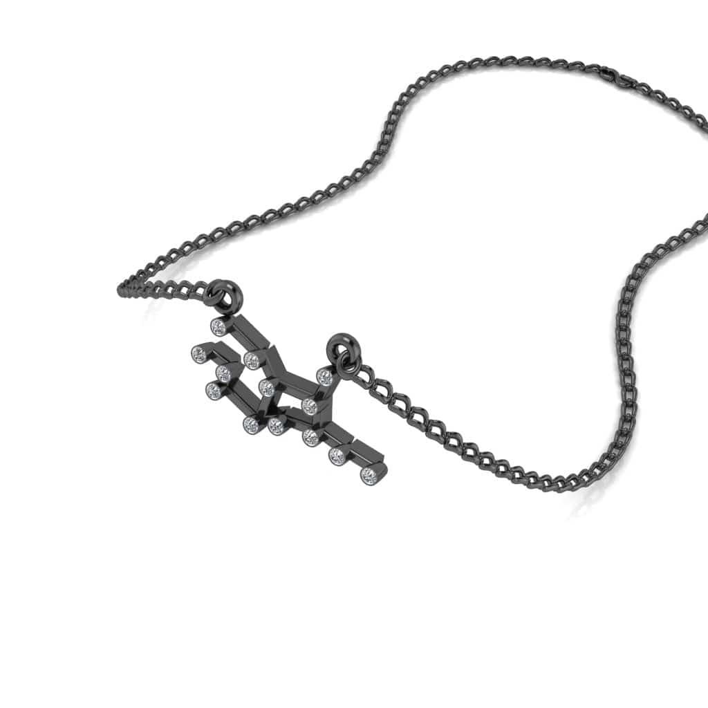 JBR Jeweler Silver Necklace JBR Dainty Virgos Zodiac Sign Sterling Silver Necklace