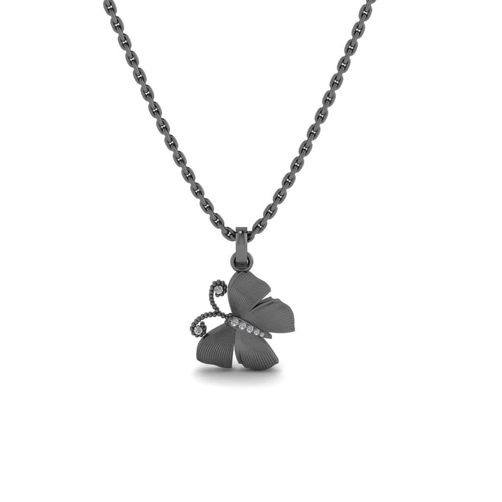 JBR Delicate Butterfly Beads Sterling Silver Necklaces - JBR Jeweler