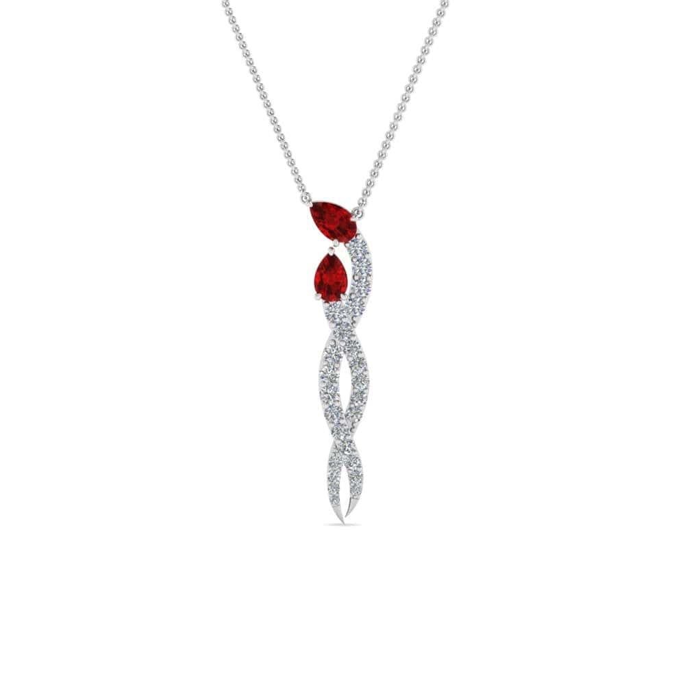JBR Diamond Pave Set Twisted Snake Sterling Silver Necklace - JBR Jeweler