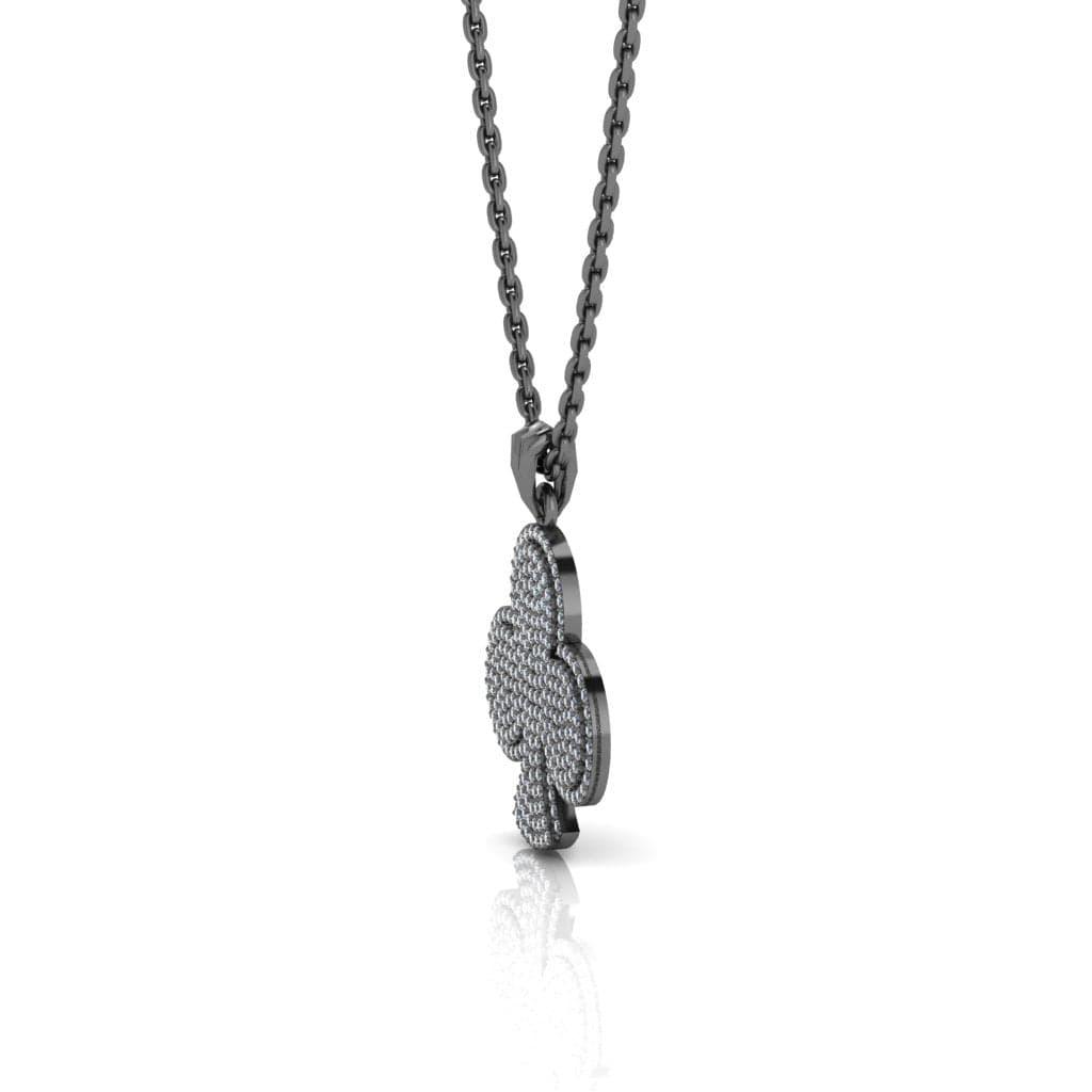 JBR Jeweler Silver Necklaces JBR “Gambling”Clubs of Poker Inspired Sterling Silver Necklace
