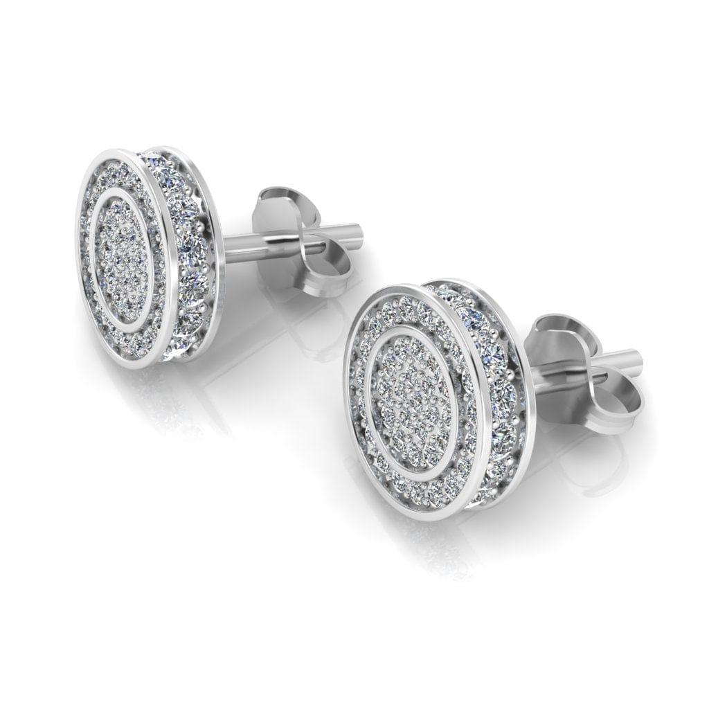 Iced out hotsell stud earrings