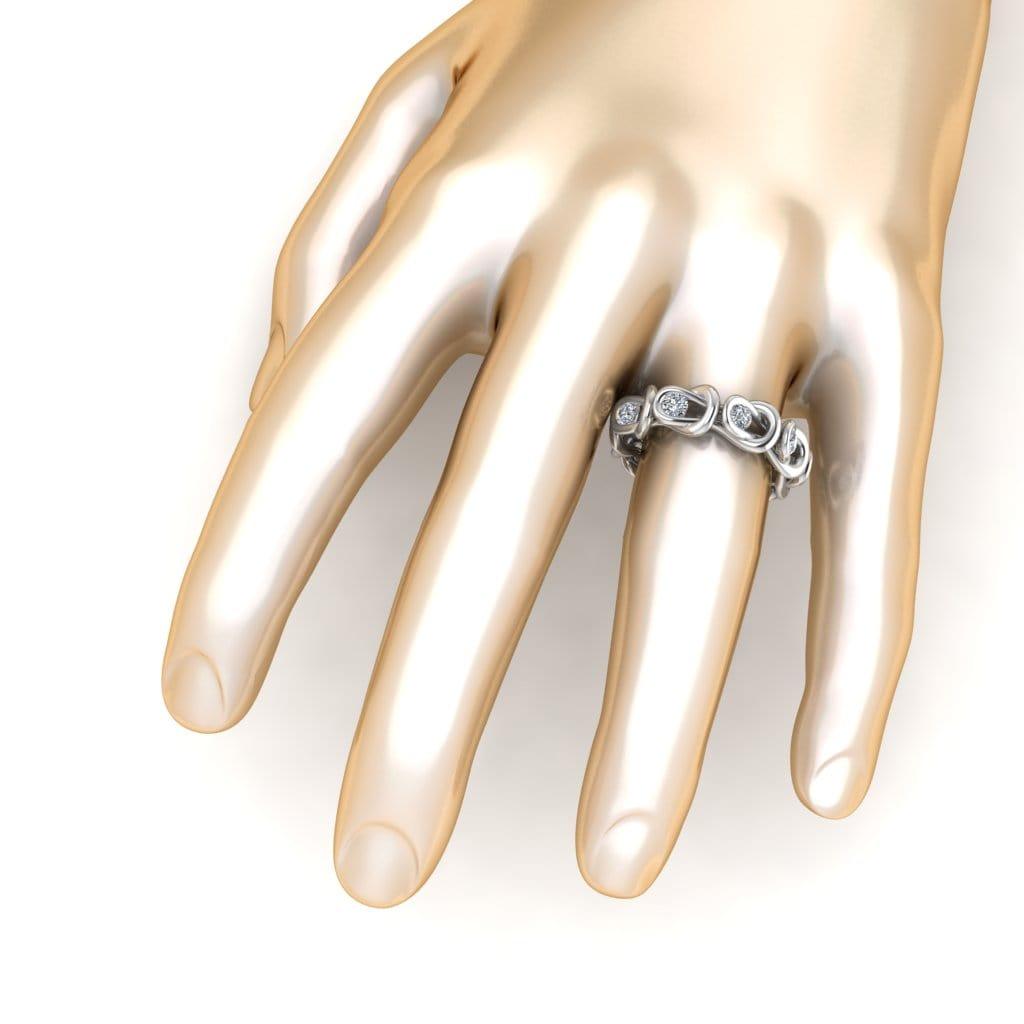 JBR Knot Design Sterling Silver Stackable Ring For Her - JBR Jeweler