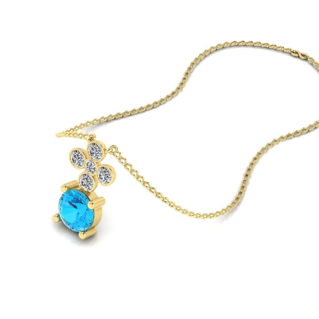 JBR Liz Sparkle Round Cut Diamonds Sterling Silver Necklace - JBR Jeweler