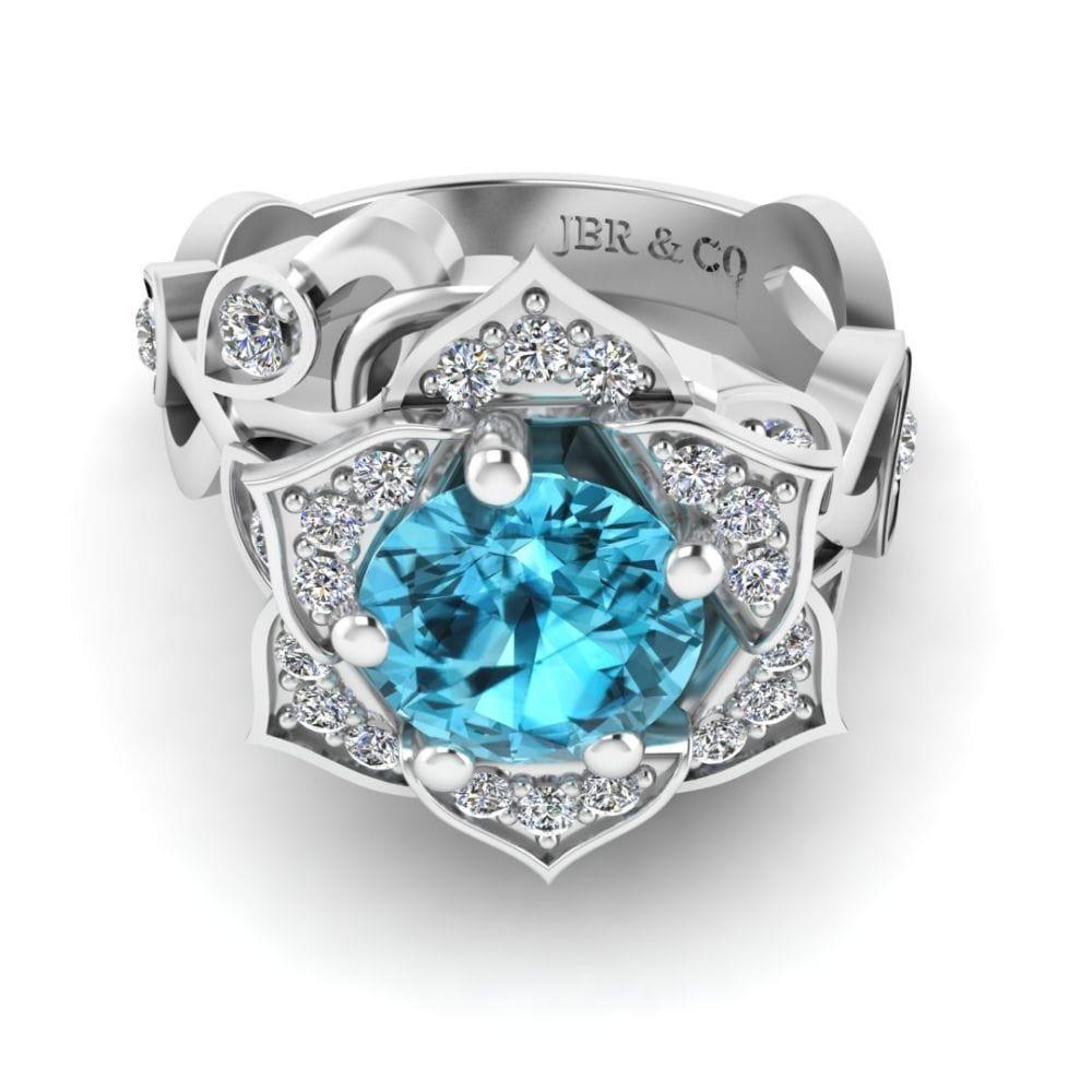 JBR Jeweler Silver Ring 3 / Silver JBR Lotus Floral Design S925 Ring