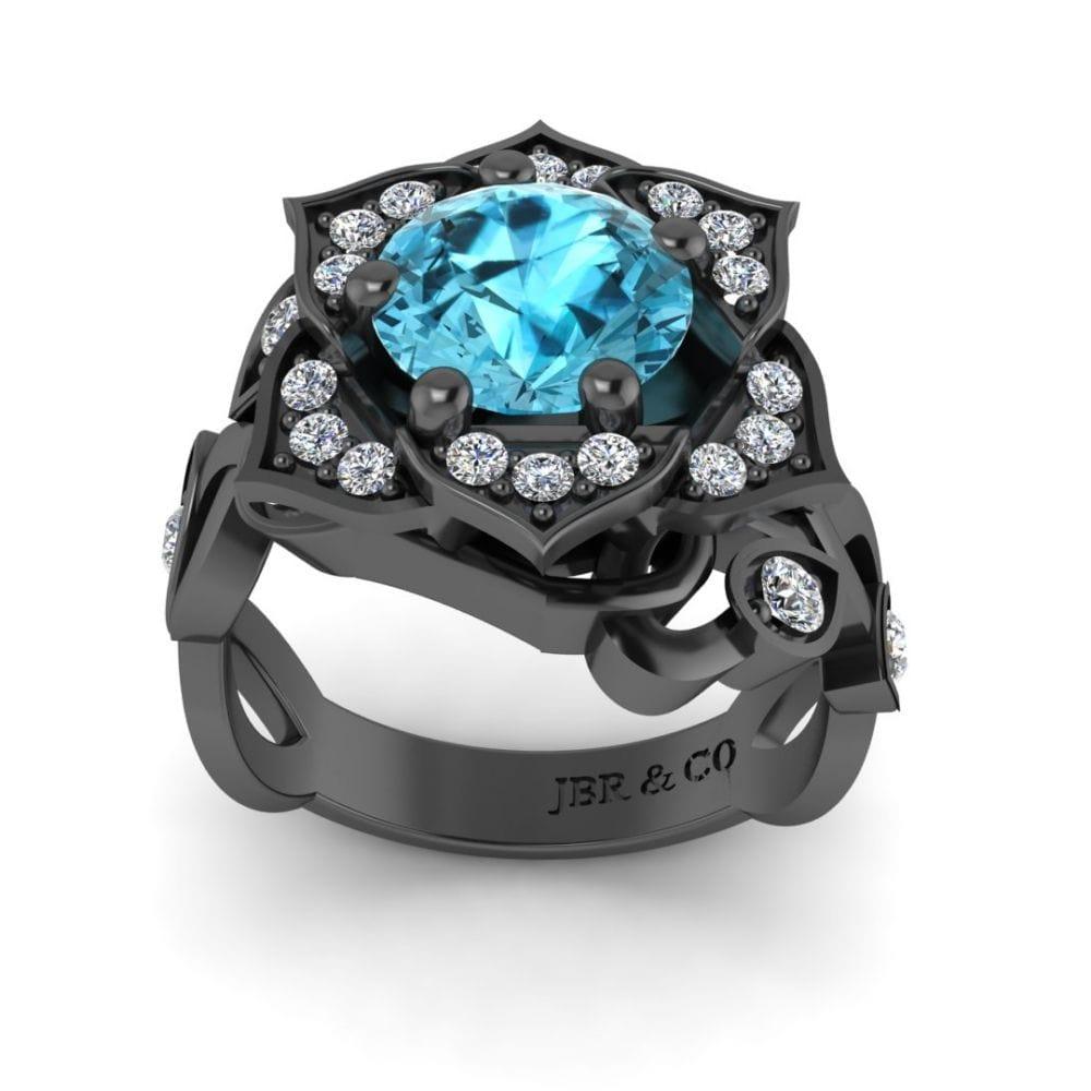 JBR Jeweler Silver Ring JBR Lotus Floral Design S925 Ring