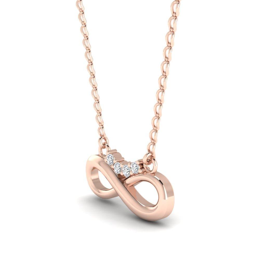 JBR Love Forever Infinity Sterling Silver Necklace Pendate - JBR Jeweler