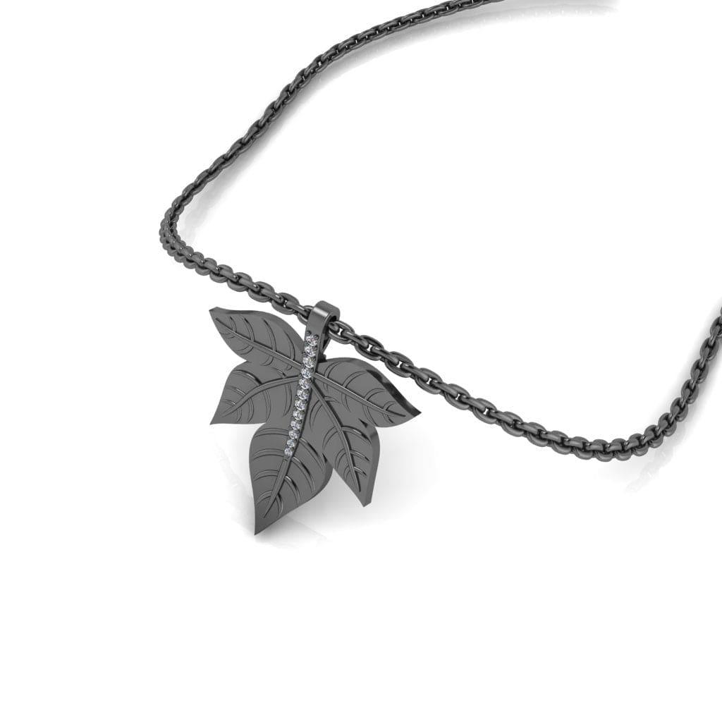 JBR Maple Leaf Design Sterling Silver Necklace - JBR Jeweler