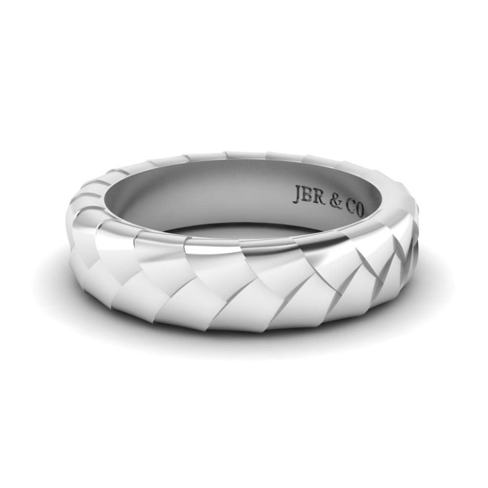 JBR Jeweler Silver Ring 3 / Silver JBR Men’s Knot Design Sterling Silver Band
