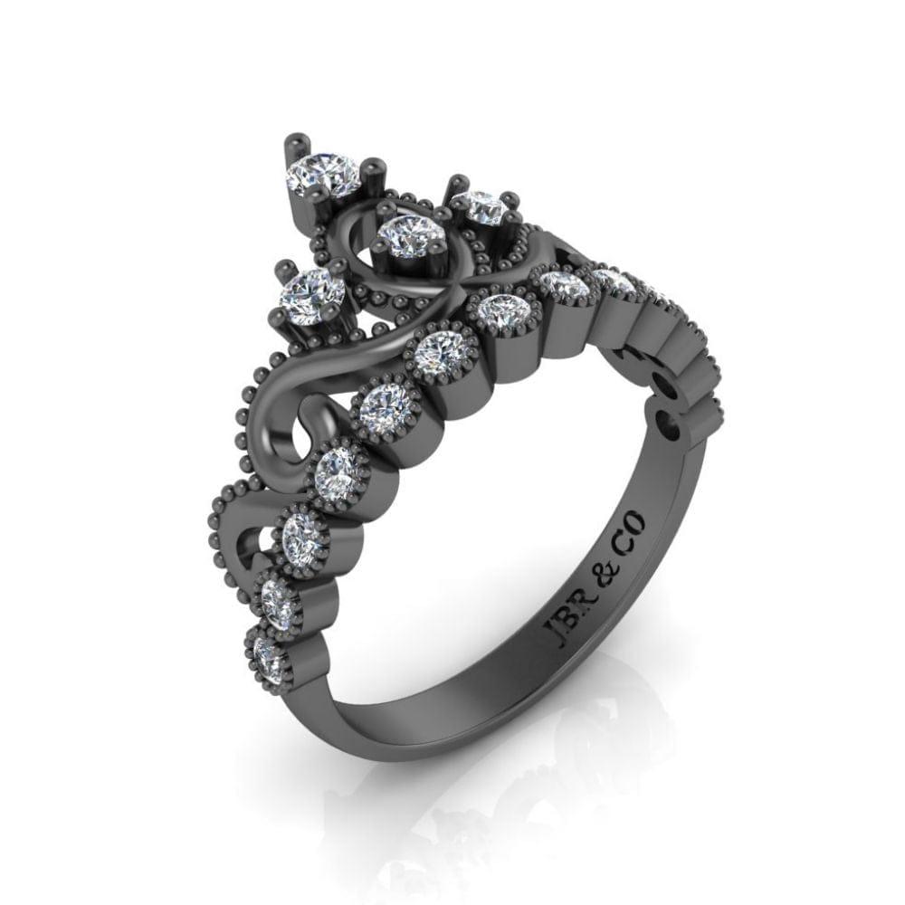JBR Milgrain Detail Tiara Ring In Sterling Silver - JBR Jeweler