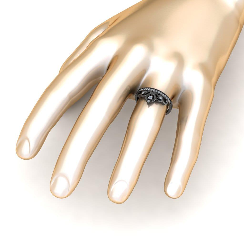 JBR Princess Crown Sterling Silver Promise Ring - JBR Jeweler