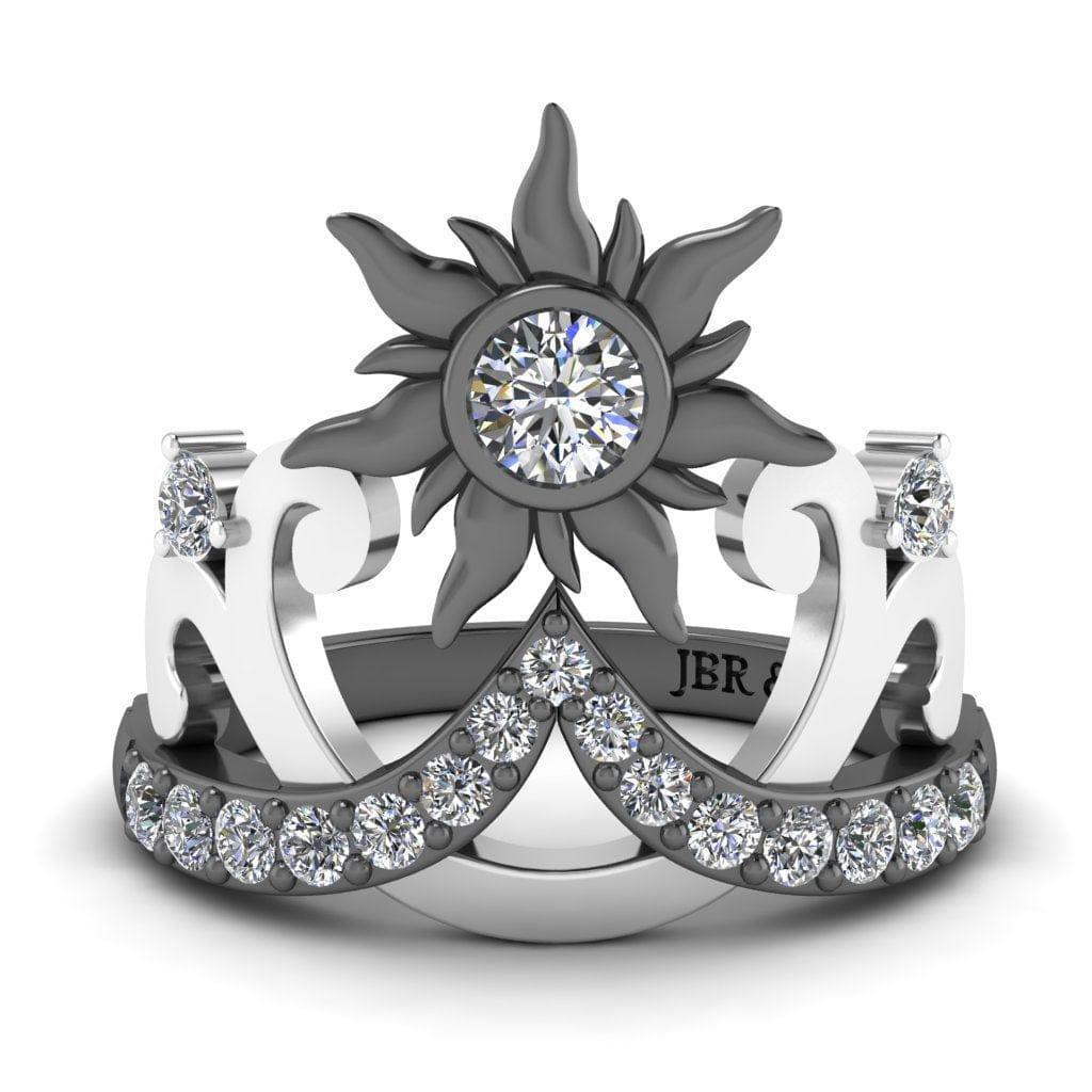 JBR Rapunzel Diamond Sun Tiara Sterling Silver Ring - JBR Jeweler