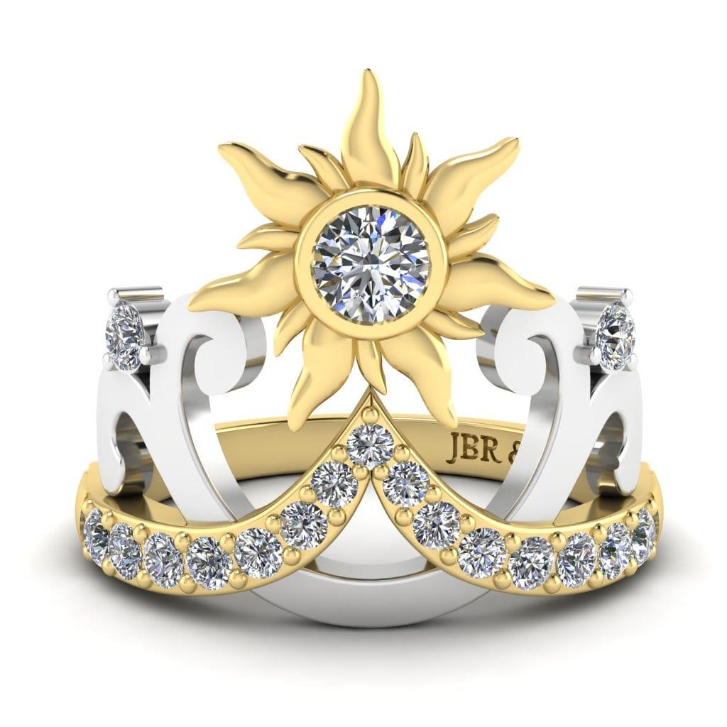 JBR Rapunzel Diamond Sun Tiara Sterling Silver Ring - JBR Jeweler