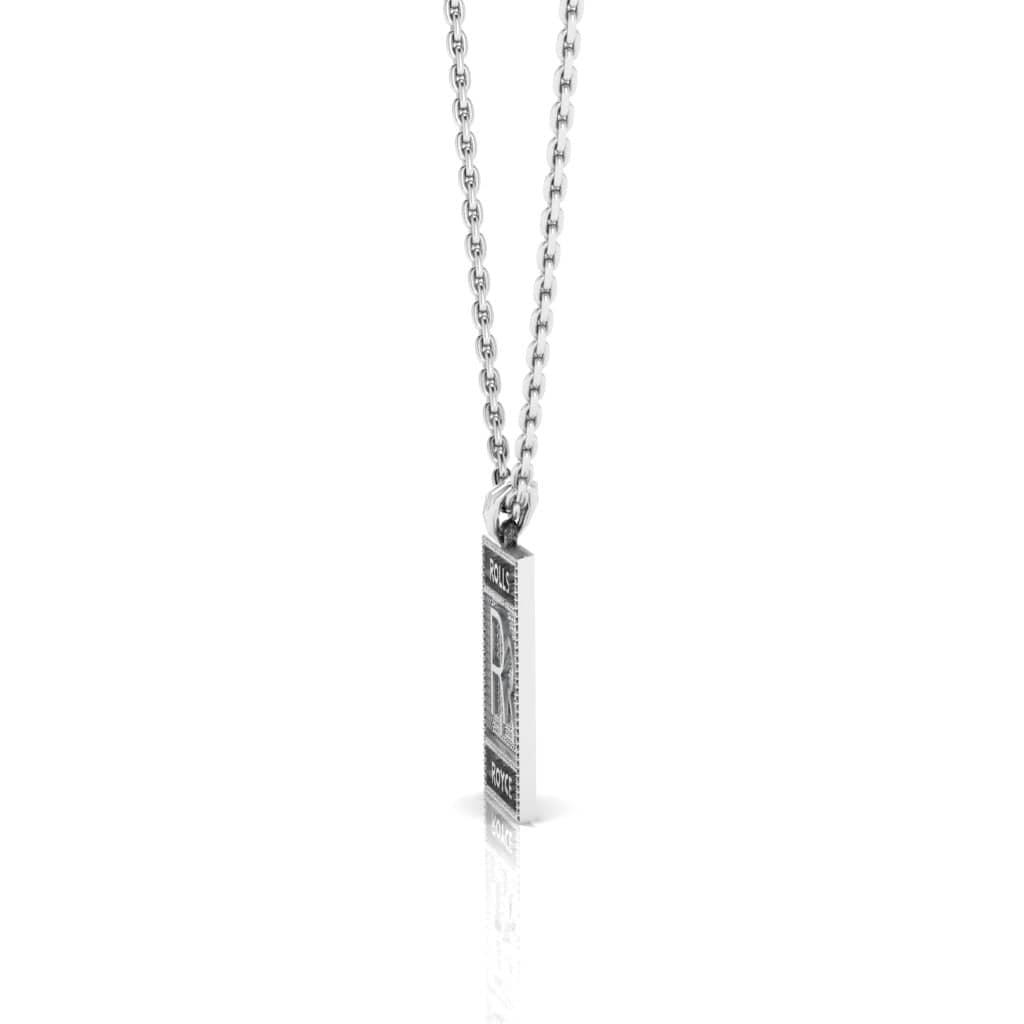 JBR Rolls Royse Sign Diamond Sterling Silver Necklace - JBR Jeweler
