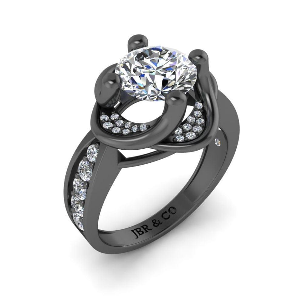 JBR Round Cut Solitaire Sterling Silver Ring - JBR Jeweler