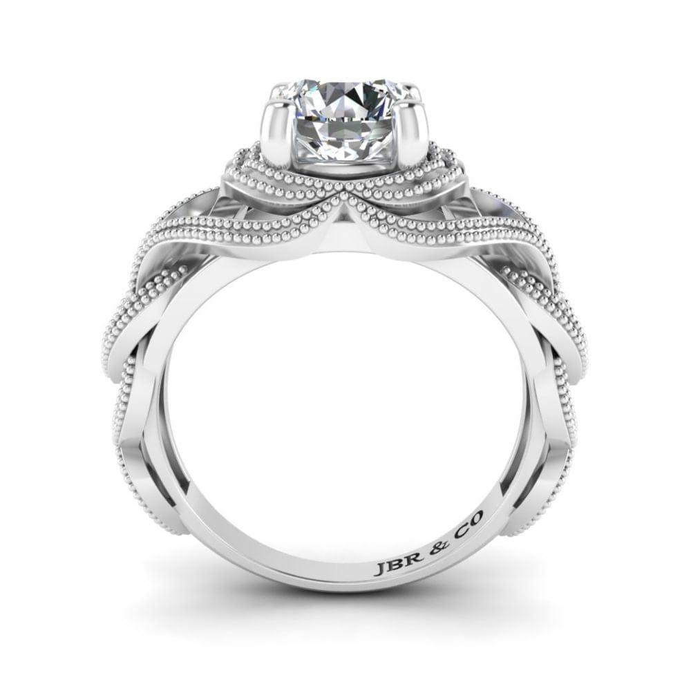JBR Jeweler Silver Ring JBR Round Cut Solitaire Sterling Silver Women's Ring
