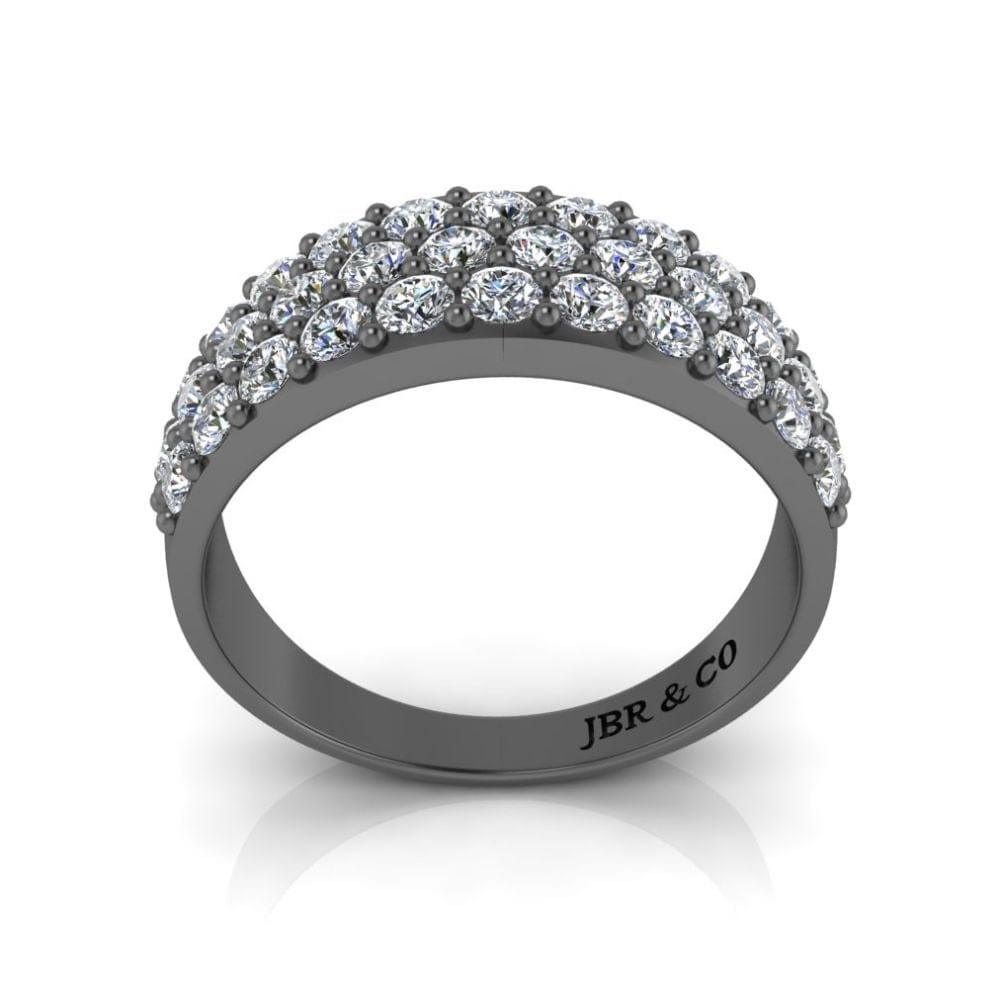 JBR Round Cut Sterling Silver Engagement Ring - JBR Jeweler