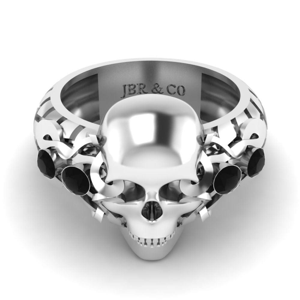 JBR Skull Design Sterling Silver Ring - JBR Jeweler