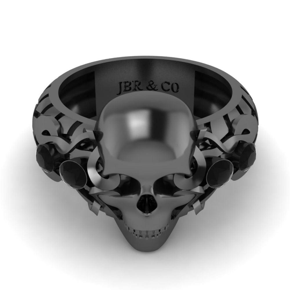 JBR Skull Design Sterling Silver Ring - JBR Jeweler