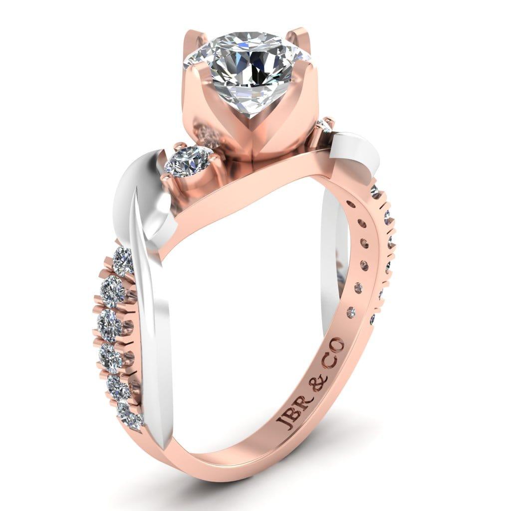 JBR Split Shank Solitaire Sterling Silver Promise Ring - JBR Jeweler