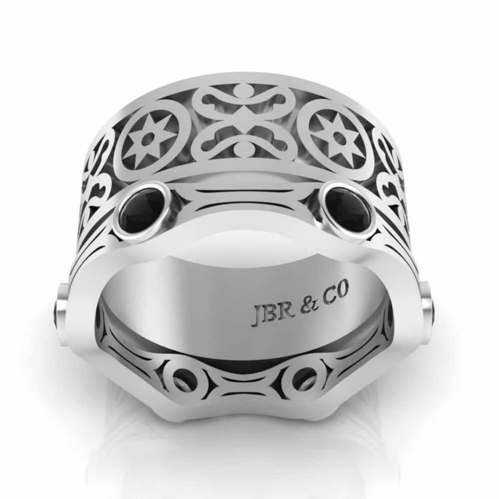 JBR Sterling Silver Couple Band Set - JBR Jeweler