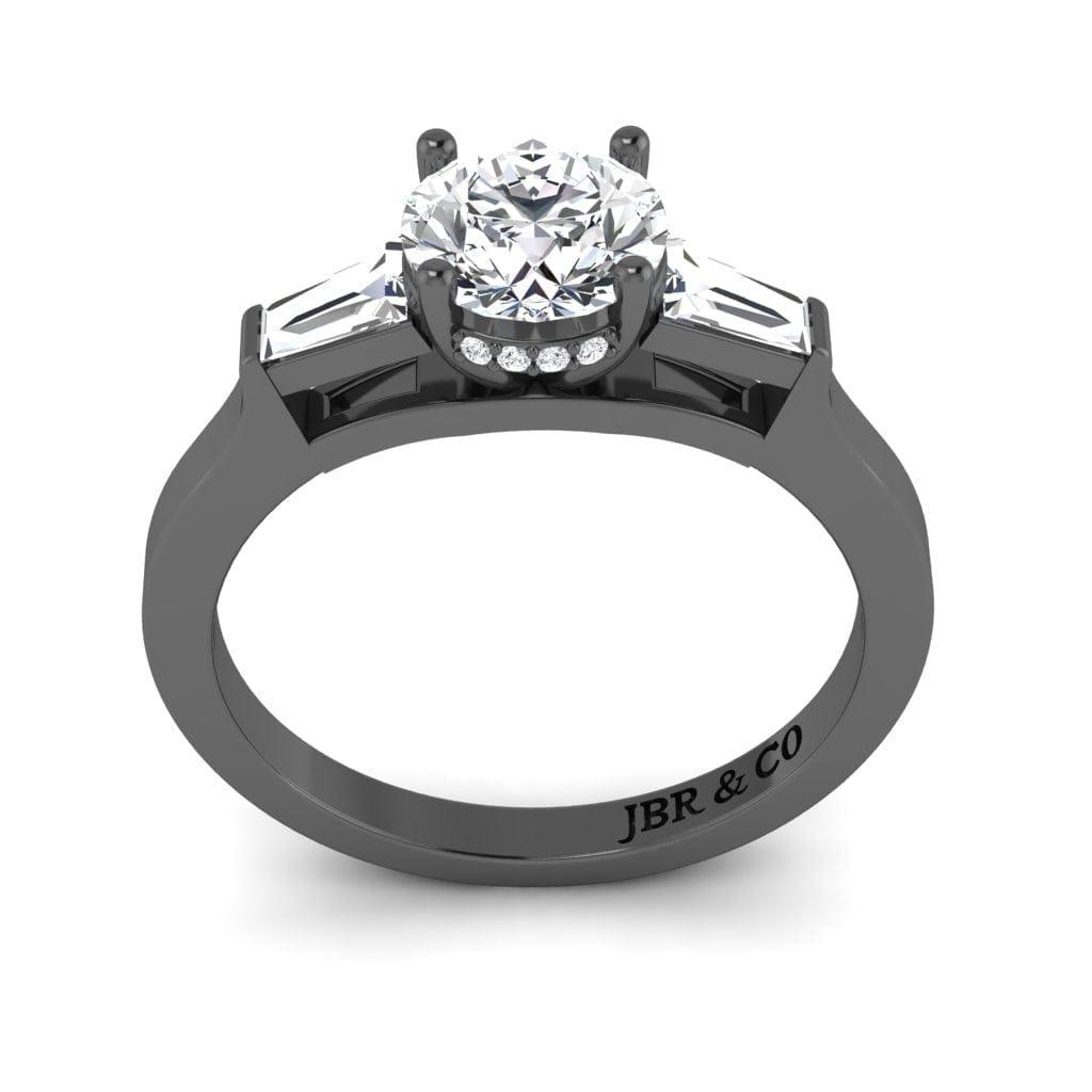 JBR Three Stone 1.30CT Round Cut Sterling Silver Ring - JBR Jeweler