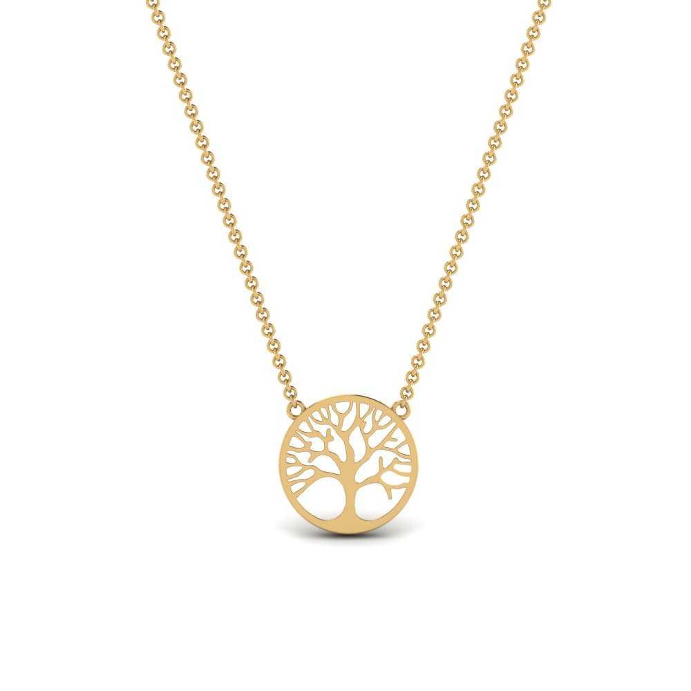 JBR Tree Of Life Disc Sterling Silver Chain Pendant Necklace - JBR Jeweler