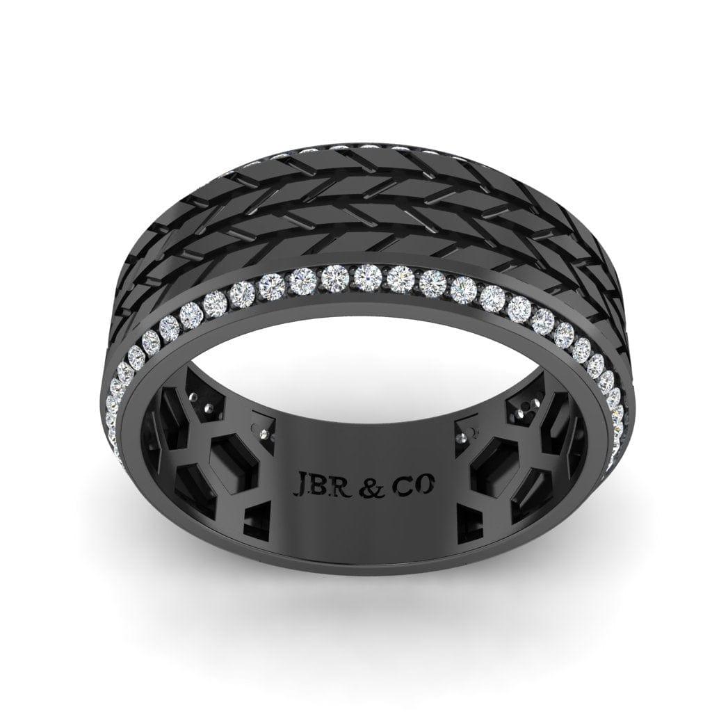 JBR Tyre Mechanism Sterling Silver Band - JBR Jeweler