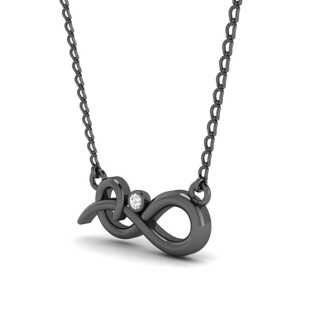 JBR Unique Infinity Sterling Silver Necklace Pendate - JBR Jeweler