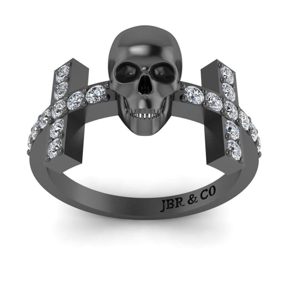 JBR Witchy Geeky Skull Womens Ring In Sterling Silver - JBR Jeweler