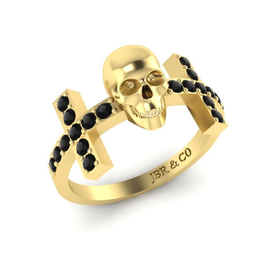 JBR Witchy Geeky Skull Womens Ring In Sterling Silver - JBR Jeweler