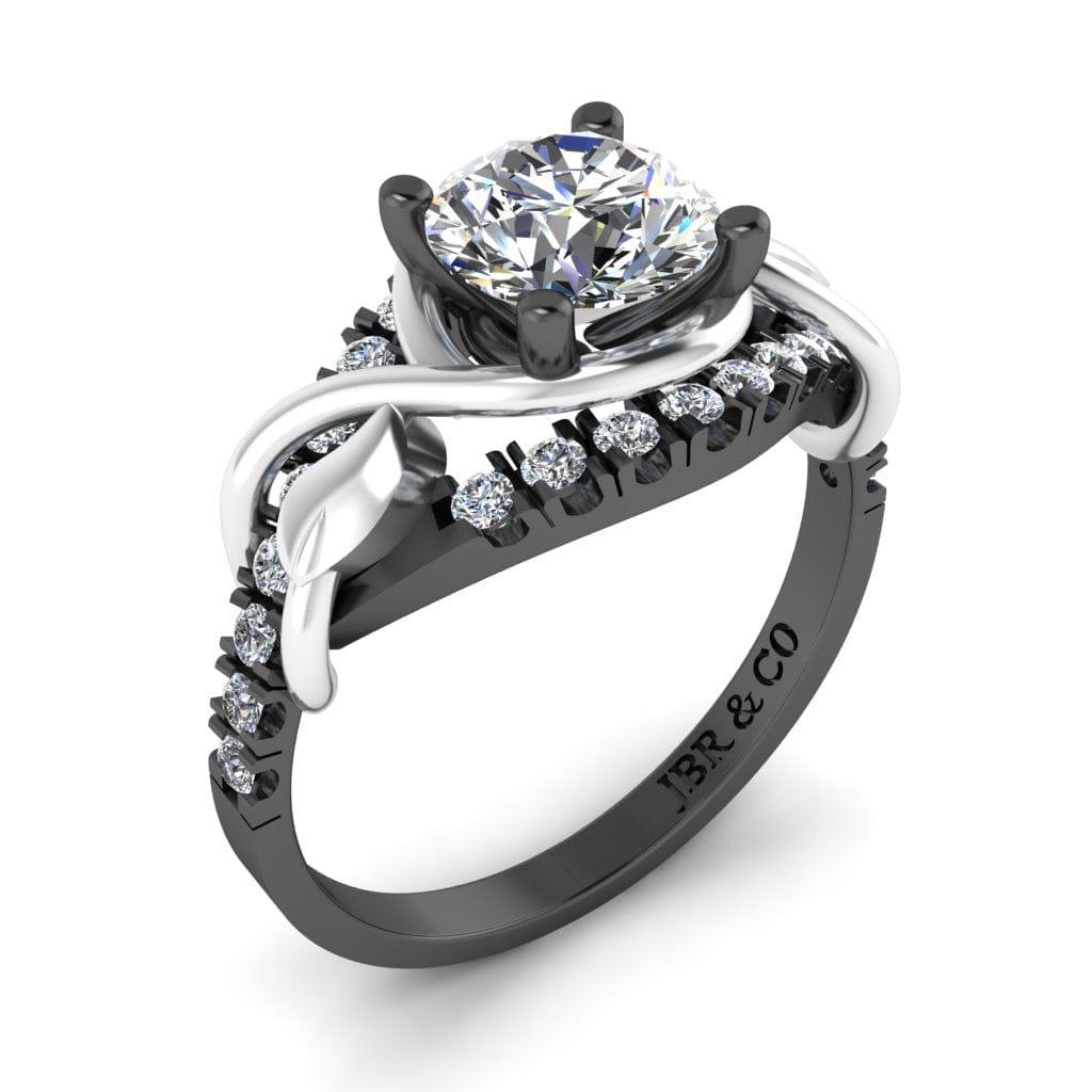 JBR Wrapping Round Cut Sterling Silver Wedding Ring - JBR Jeweler