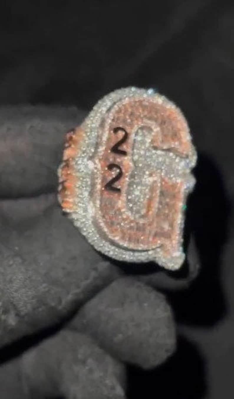 Moissanite Diamond Customized Ring Jewelry Hip Hop Jewelry Ice Out Rap