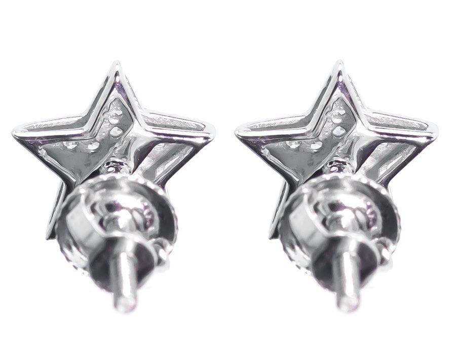 Moissanite Diamond Sterling Silver Stud STAR Diamond Earring,For Women, Anniversary Gift For Her - JBR Jeweler