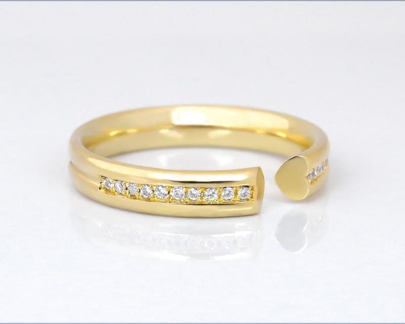 Open 3MM Wide Stackable Moissanite Diamond Wedding Ring For Anniversary Gift - JBR Jeweler