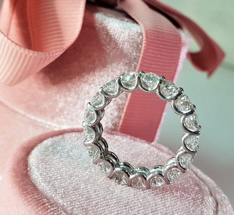 Oval Cut Lab-Grown Diamond Full Eternity wedding Band Ring - JBR Jeweler