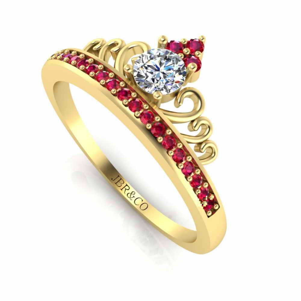 Princess Crown Tiara Ring Sterling Silver - JBR Jeweler