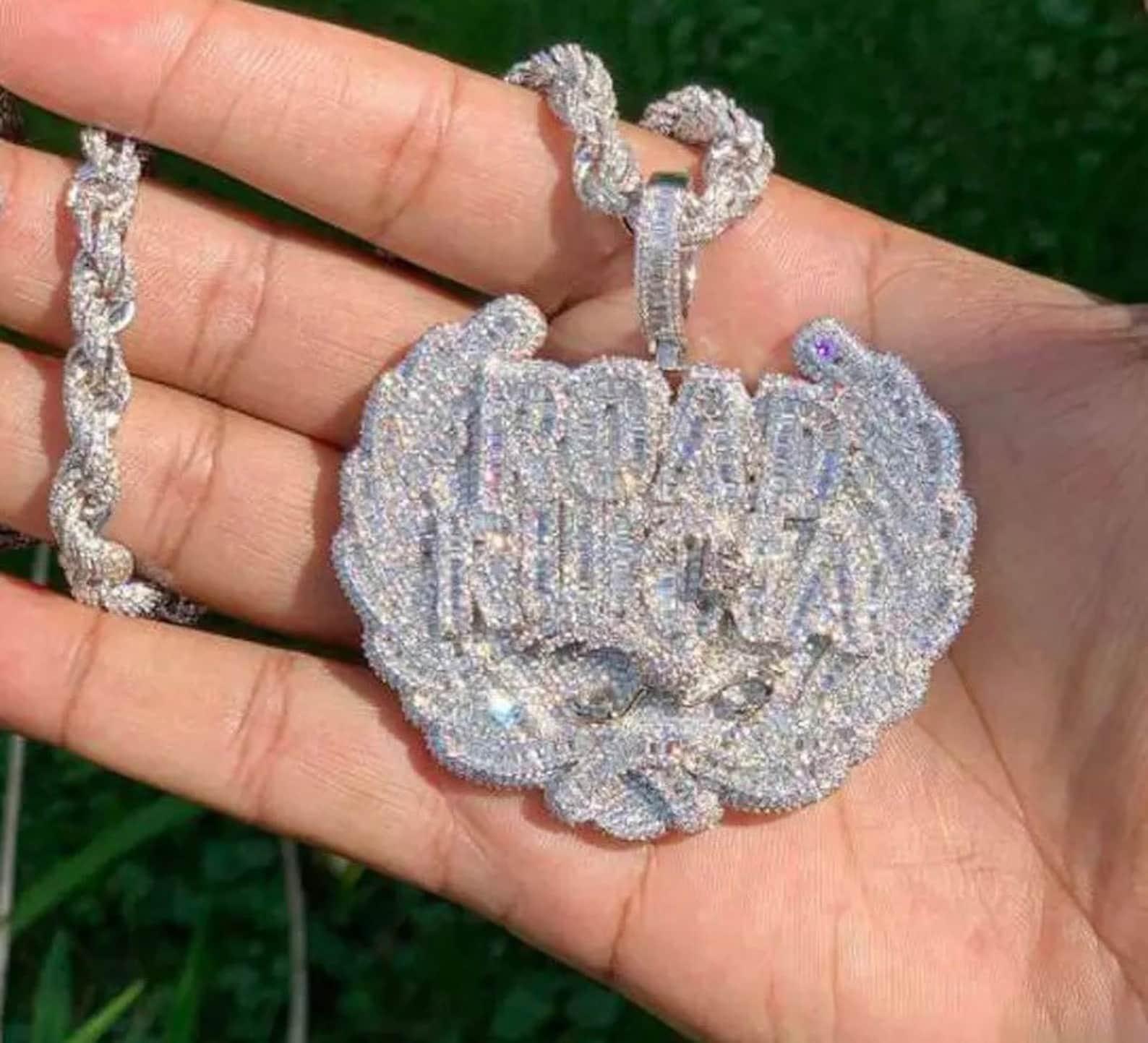 Hip hop best sale diamond pendants