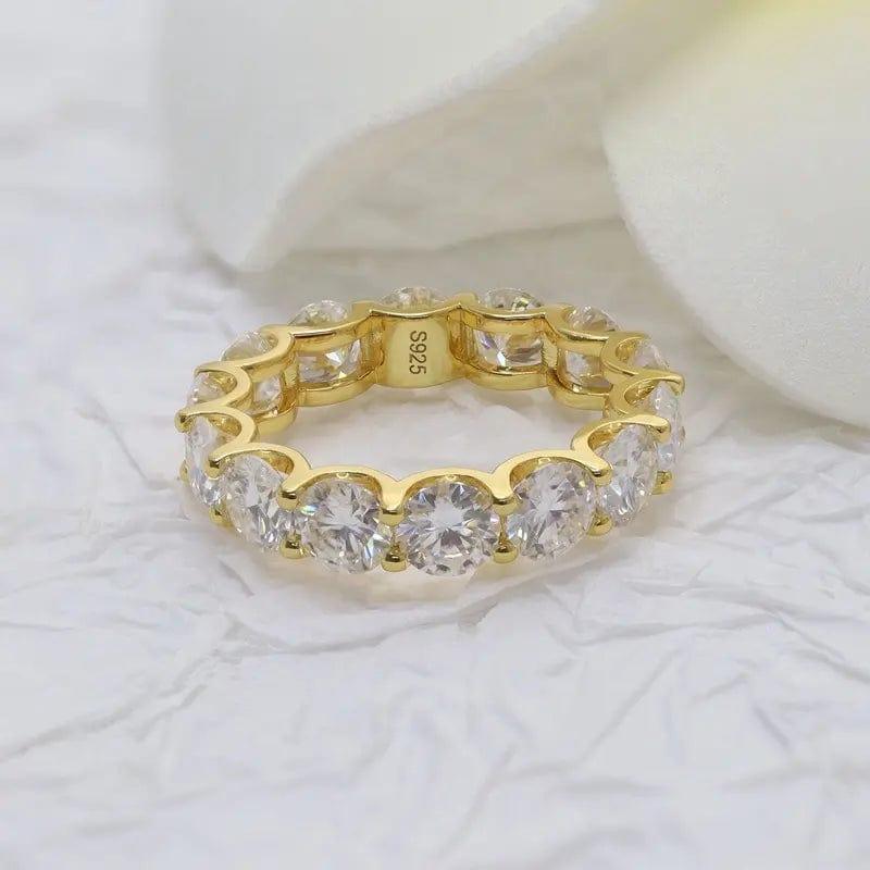 JBR Jeweler lab grown wedding ring Round Lab Grown-CVD Diamond full Eternity Wedding Ring