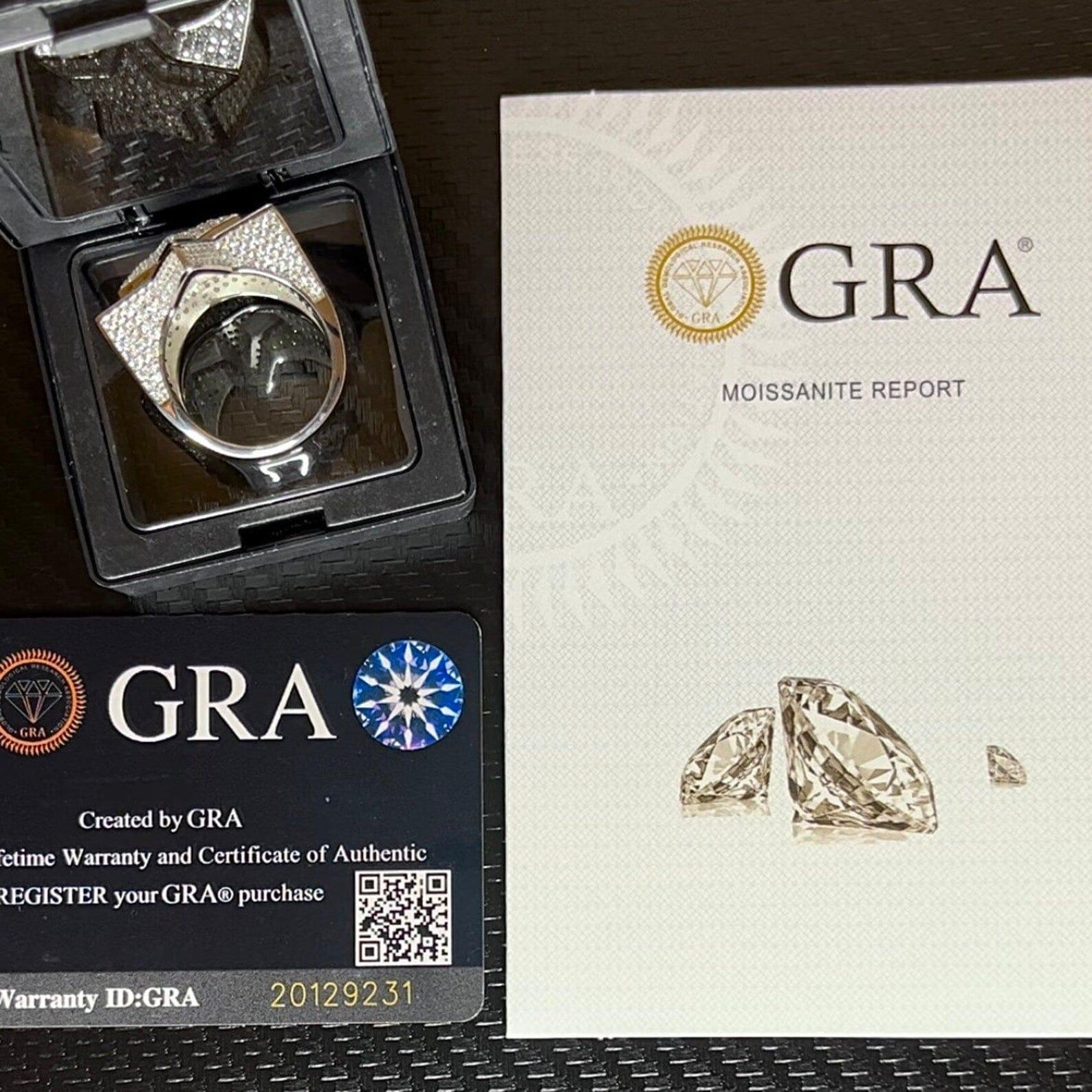 S925 Star shaped Moissanite diamond rapper stylish hip hop men's Rappe