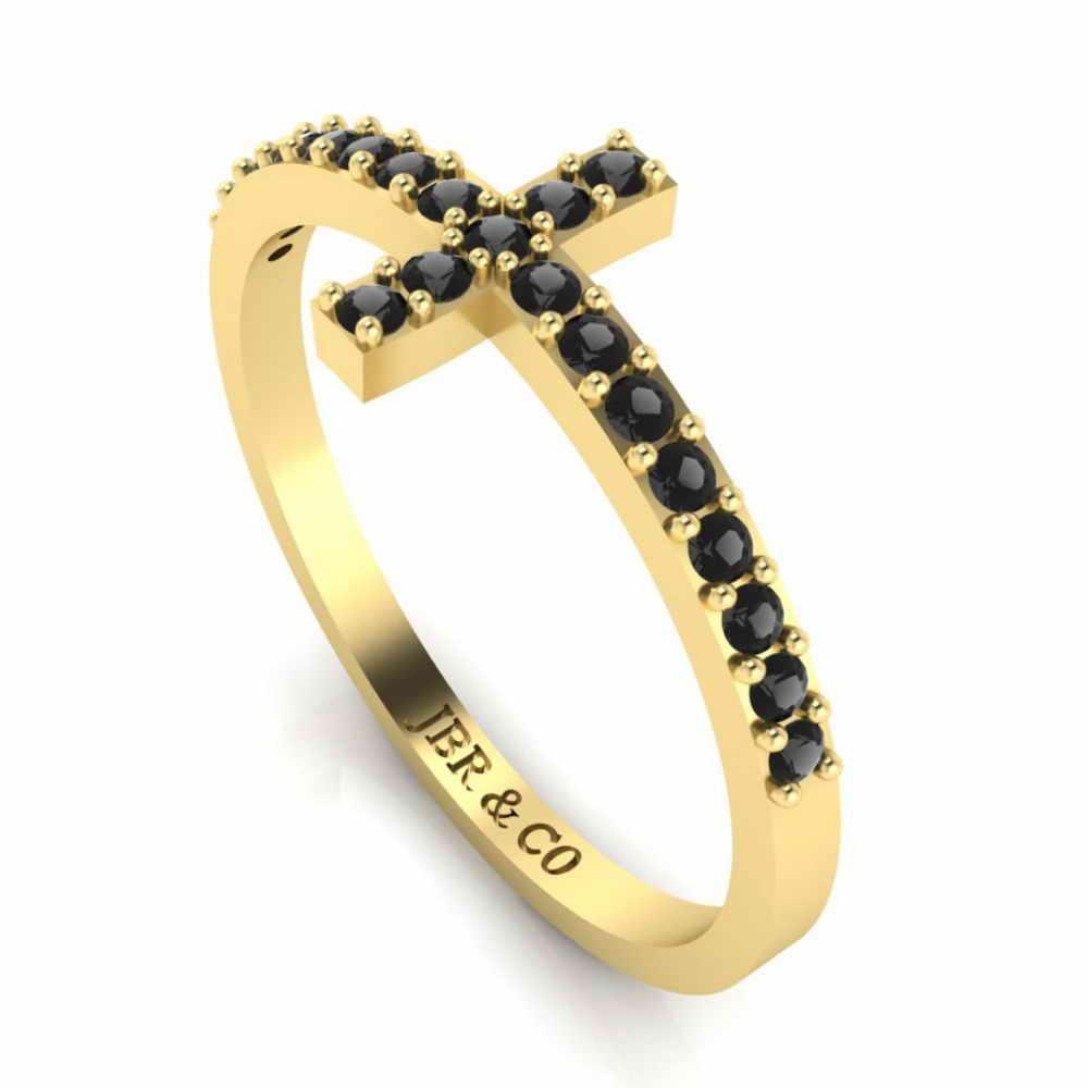 Simple Jesus Cross Sterling Silver Ring - JBR Jeweler