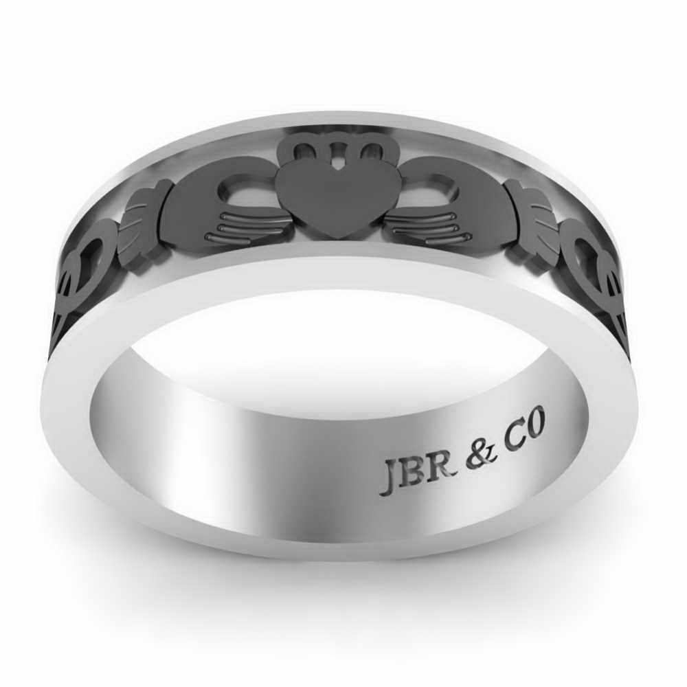 Sterling Silver Celtic Knot Claddagh Ring - JBR Jeweler