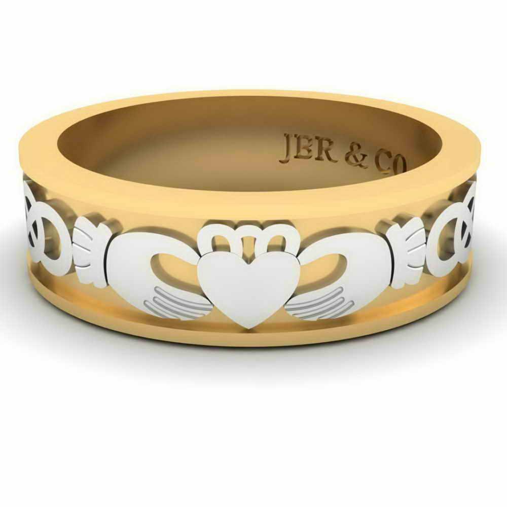 Sterling Silver Celtic Knot Claddagh Ring - JBR Jeweler