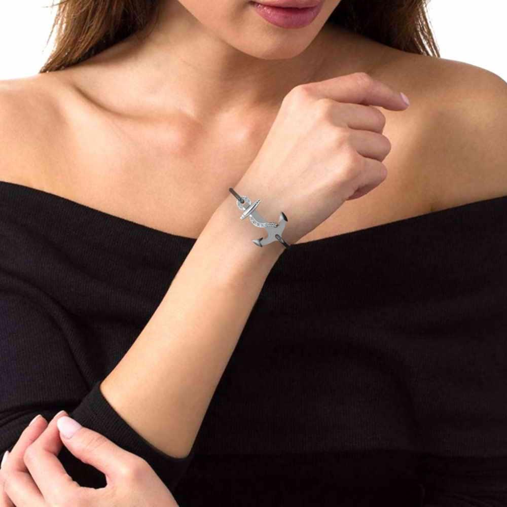 JBR Jeweler Silver Bracelets Summer Party Wear Anchor Bangle Bracelets For Women